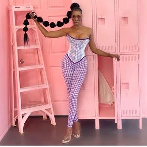 Kai Samaria corset set purple.. SOLD